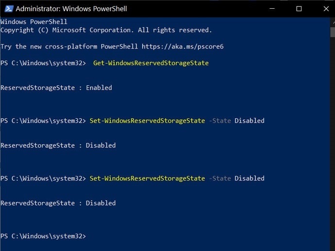 Instructions to turn off the Reserved Storage feature on Windows 10 Picture 15