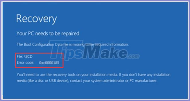 Learn About Error Code 0xc0000185 And How To Fix It - TipsMake.com