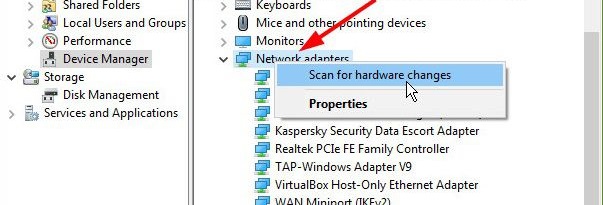 Lost Wifi icon on Windows 10 and how to fix successfully 100% Picture 10