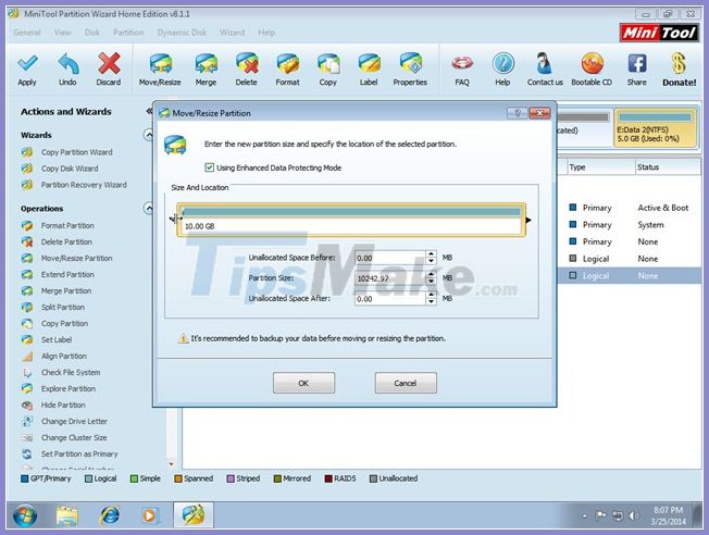 Minitool Partition Wizard - Redistribute hard drive with Minitool Partition Wizard Picture 19