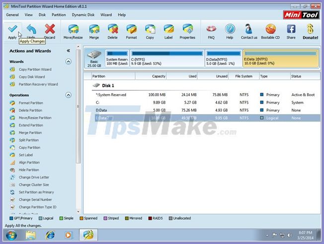 Minitool Partition Wizard - Redistribute hard drive with Minitool Partition Wizard Picture 20
