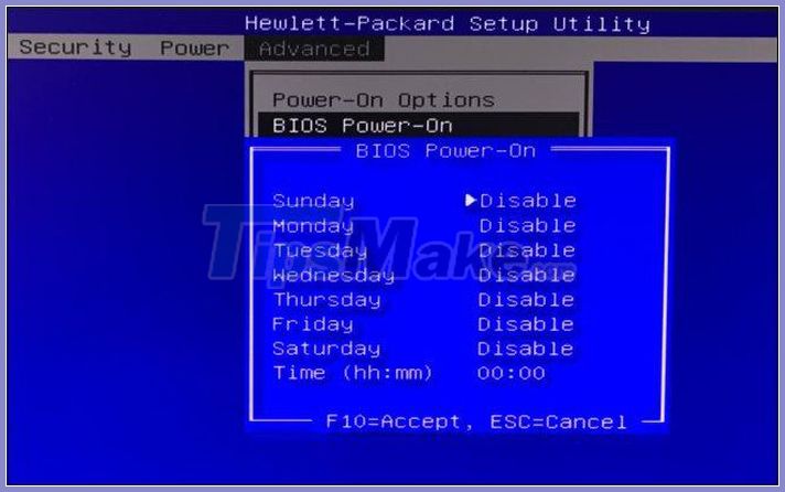 Set your computer to start automatically at a specified time Picture 5