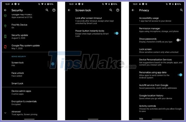 Settings that help improve the security of your Android device Picture 3
