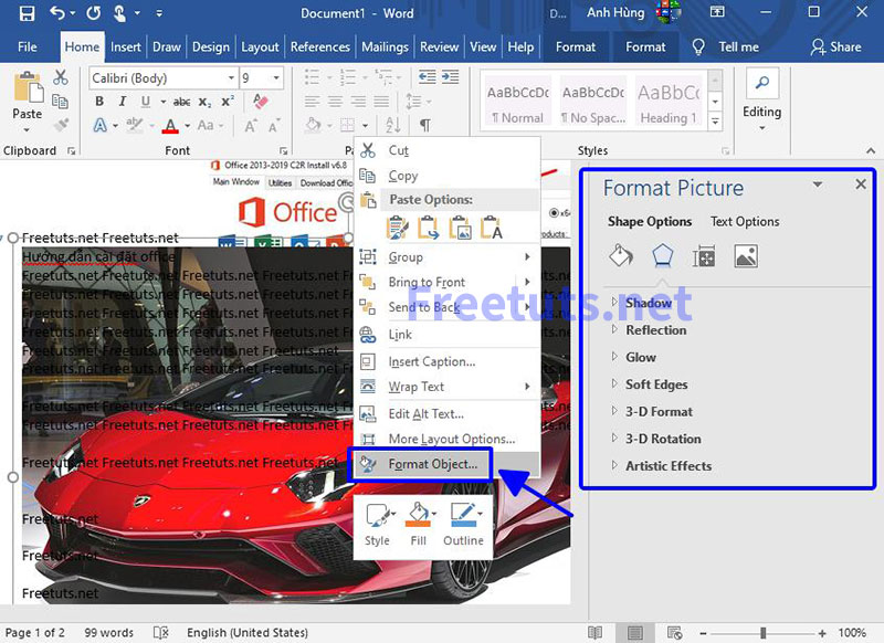 The simplest ways to insert pictures in Word 2019 Picture 7