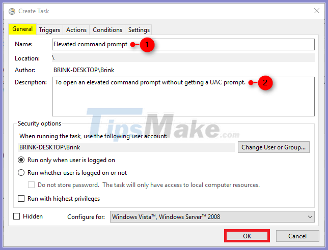 The trick to create a shortcut to run the application under Admin Picture 10