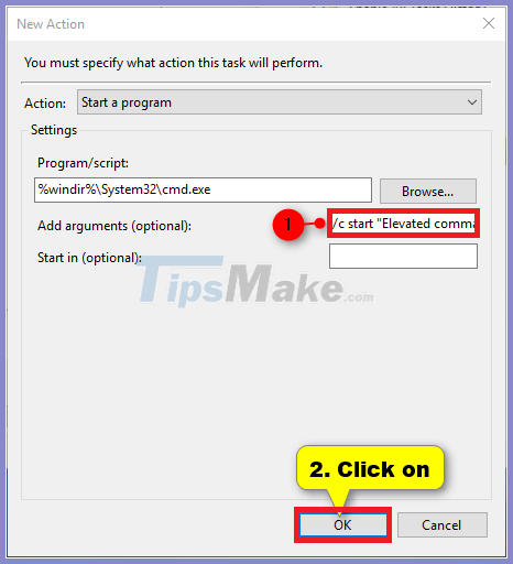 The trick to create a shortcut to run the application under Admin Picture 12