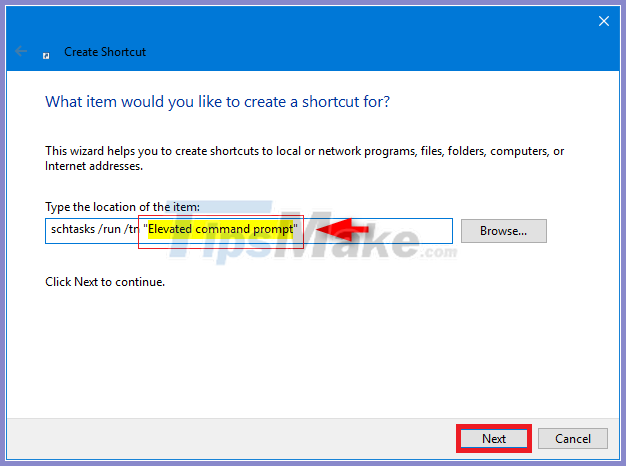 The trick to create a shortcut to run the application under Admin Picture 13