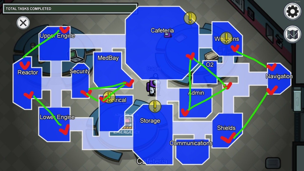 images 2 of Tips for moving In The Skeld map, Tips for Beginners Among Us
