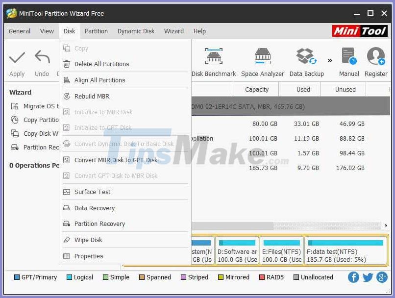 minitool partition wizard 9 formats