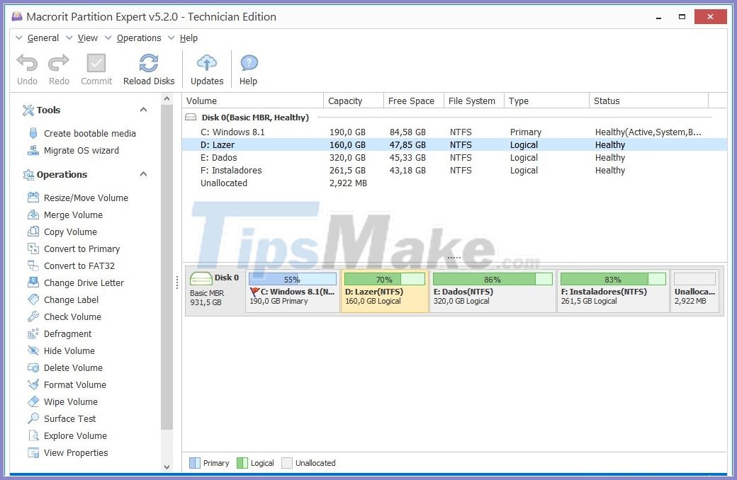 Top 10 free and easy-to-use hard drive dividers and formats Picture 5