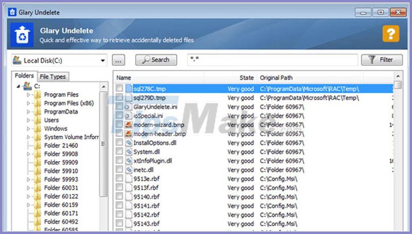 Picture 5 of TOP 20 software to recover deleted data on hard drives, USB, memory cards