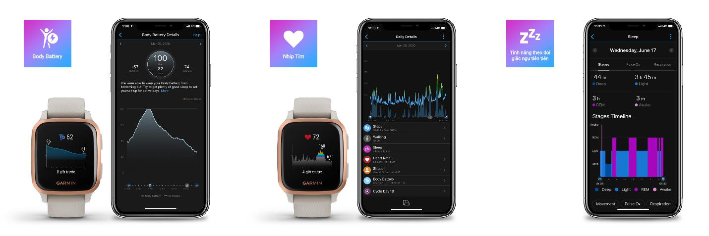 Top 5 great value for money features on the Garmin Venu Sq Picture 3