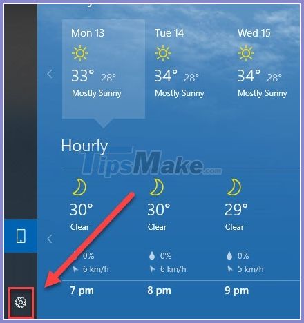 images 6 of View weather forecast on Windows 10 computer