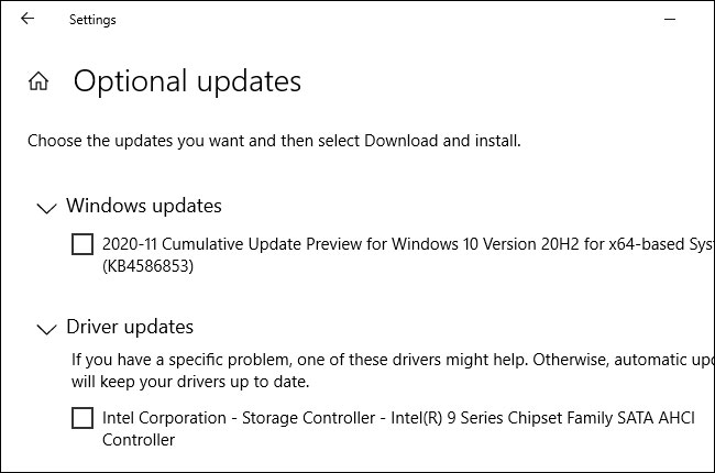What is 'Optional Quality Update' on Windows 10? Picture 3