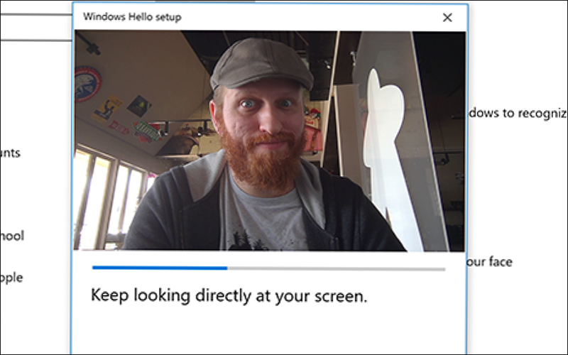 Windows Hello Face facial recognition technology on Windows 10