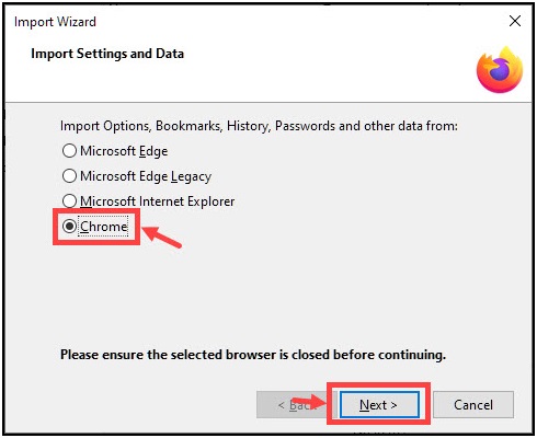 Picture 6 of How to import Bookmarks from Chrome to Firefox?