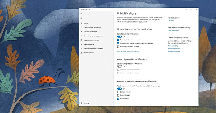 How to enable / disable notifications from Windows Security Center in ...