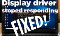 Fix error display driver stopped responding and has recovered
