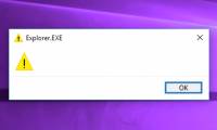 How to fix Explorer.exe error with warning yellow triangle on Windows 10