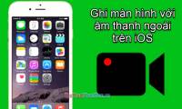 How to record the screen with external audio on iOS