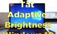 Turn off Windows 10 screen brightness auto-adjustment