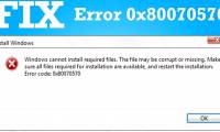 What is error 0x80070570? How to fix this error?