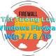How to turn off firewall on Windows 7,8,10