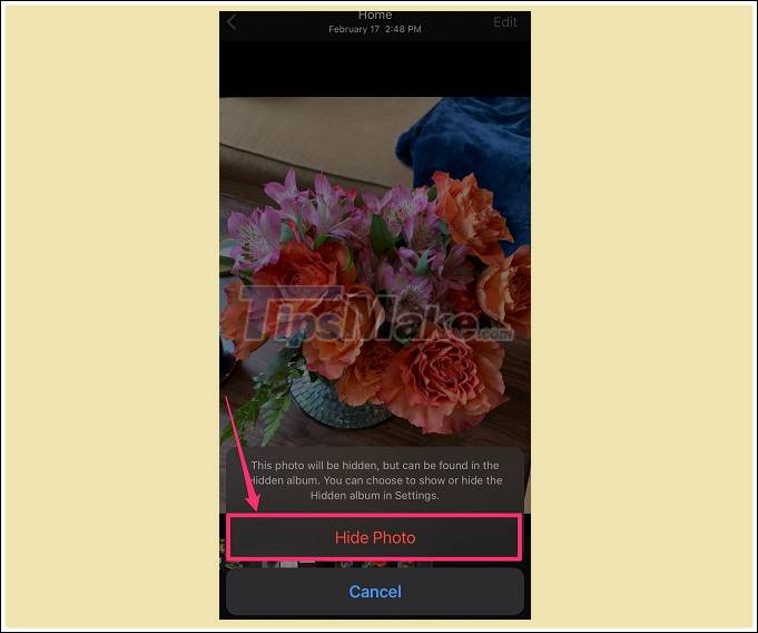 3 simple ways to hide and lock private photos / videos on iPhone Picture 3