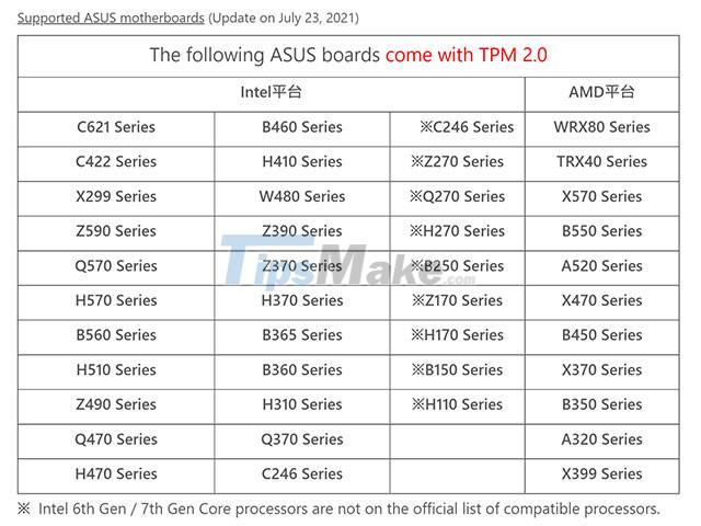 Asus begins to release Windows 11 compatible firmware Picture 1