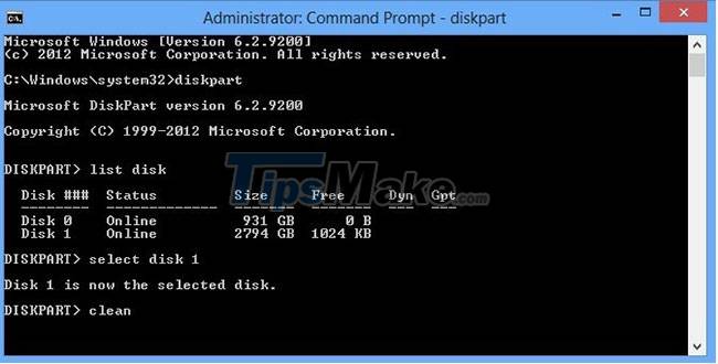 Clean command in Windows Picture 4