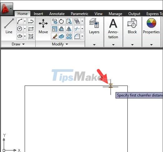 Cornering steps in AutoCAD trong Picture 11