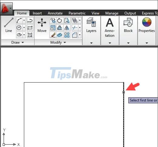 Cornering steps in AutoCAD trong Picture 13
