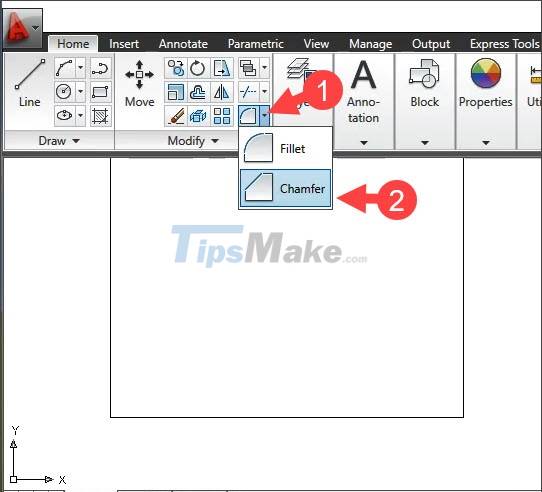 Cornering steps in AutoCAD trong Picture 16