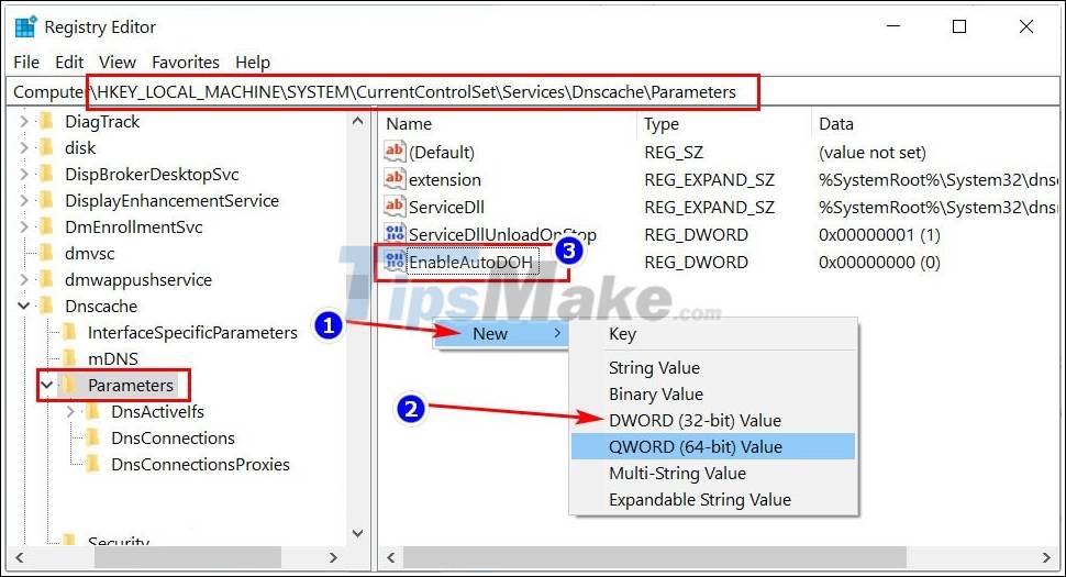 Enable DNS over HTTPS for apps on Windows 10 Picture 8