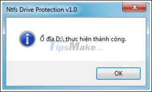 Freeze USB, block Virus, protect data safely with NTFS Drive Protection Picture 3