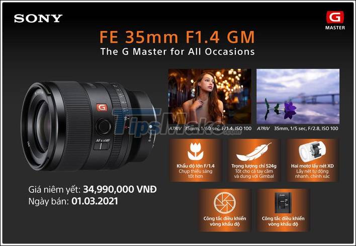 Full-Frame FE 33MM F1.4 GM lens from Sony Picture 2