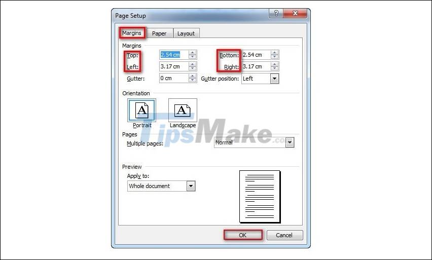 How to align in Office Word standard paper size Picture 13