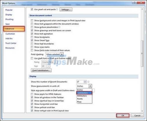 How to align in Office Word standard paper size Picture 7
