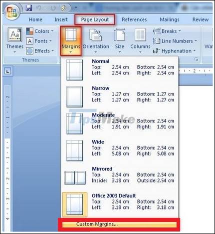 How to align in Office Word standard paper size Picture 8