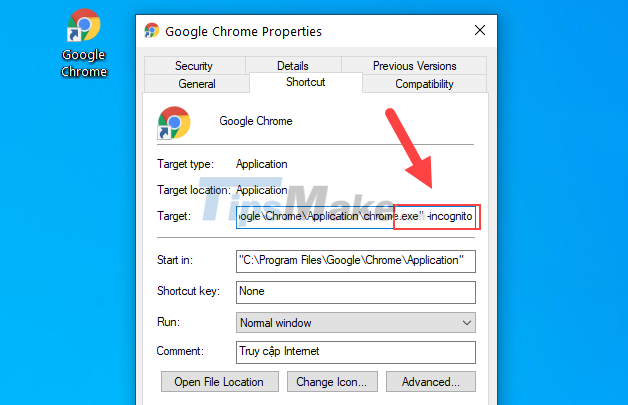 How to always open Chrome in private, incognito mode on Windows 10, Android Picture 5