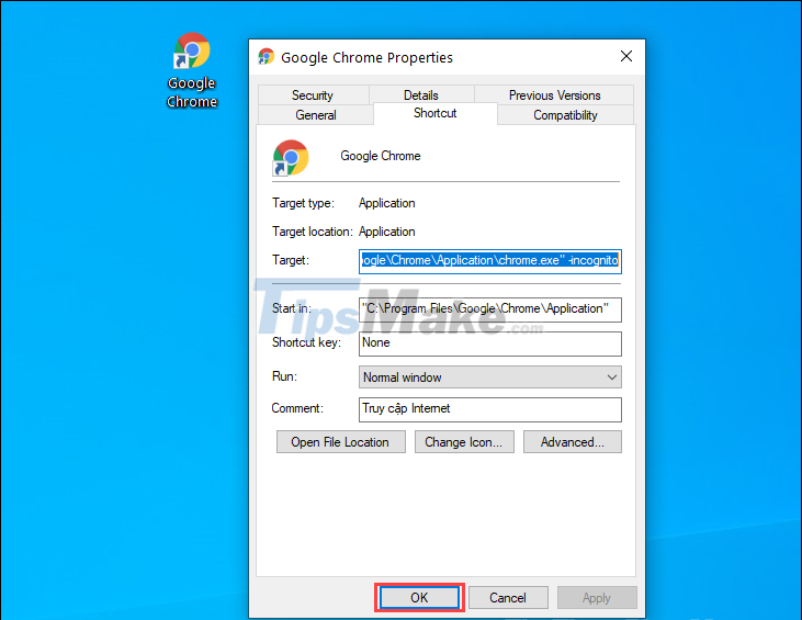 How to always open Chrome in private, incognito mode on Windows 10, Android Picture 7