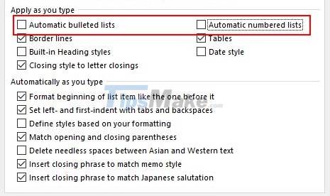 Steps to cancel automatic numbering in Word Picture 4