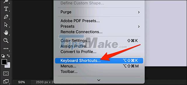 keyboard shortcut for settings