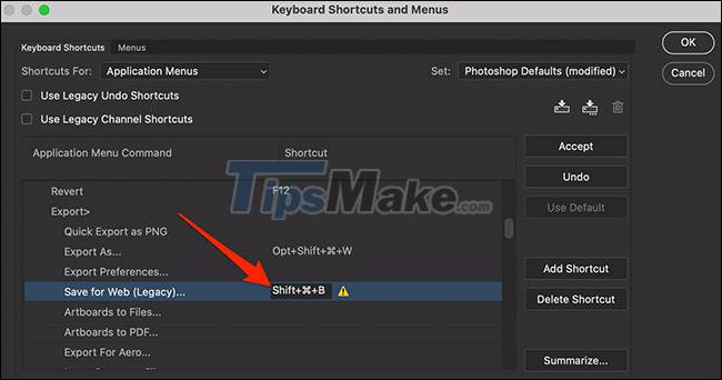 How to change keyboard shortcuts in Photoshop Picture 5