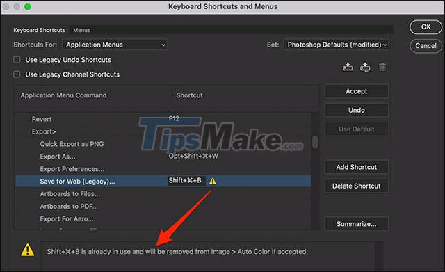 How to change keyboard shortcuts in Photoshop Picture 6