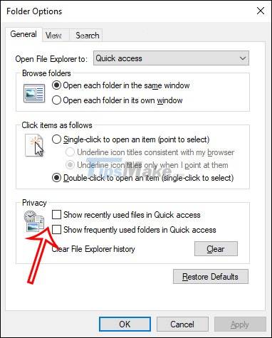 How To Change Quick Access In File Explorer On Windows 10 - TipsMake.com