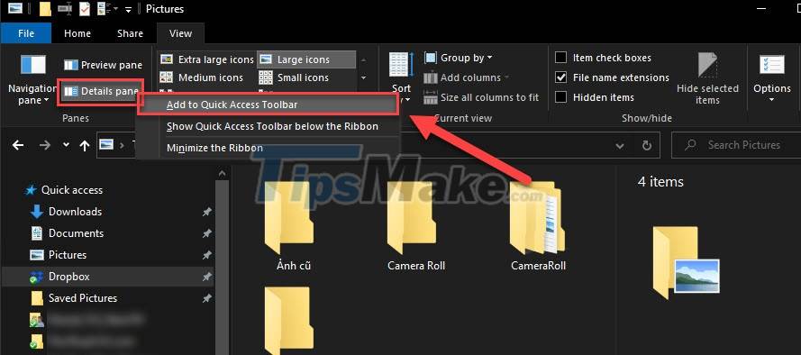 How to change Quick Access on File Explorer in Windows 10 Picture 9