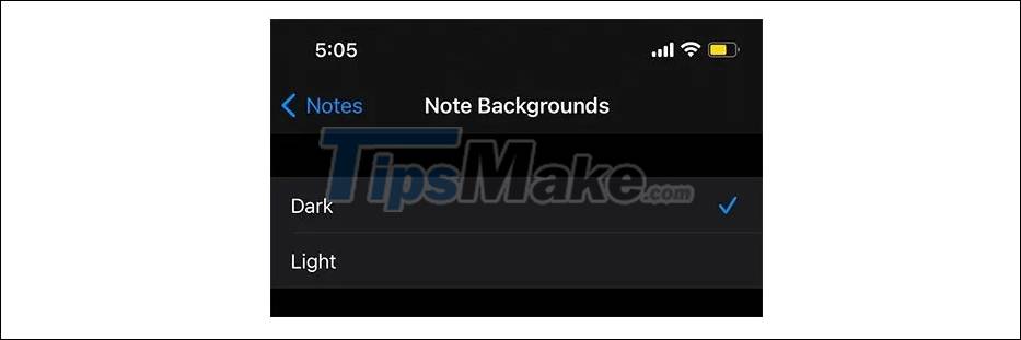 How to change the background color of notes on iOS Picture 5