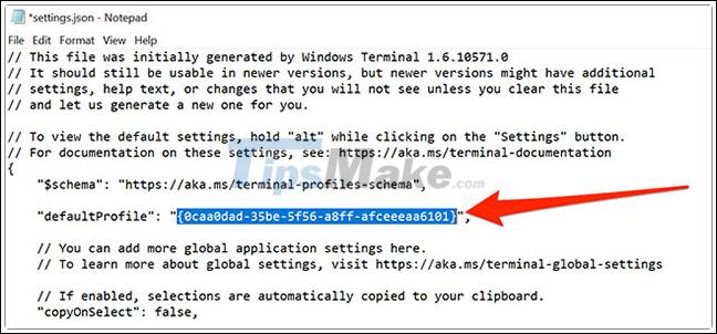 How to change the default shell in Windows Terminal Picture 5