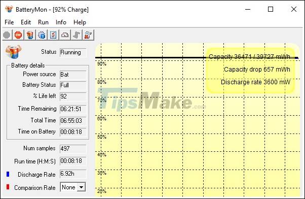 How to check laptop battery bottle with BatteryMon Picture 3
